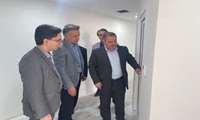بازدید رییس دانشگاه از پاویون پزشکان بیمارستان شهید مدنی